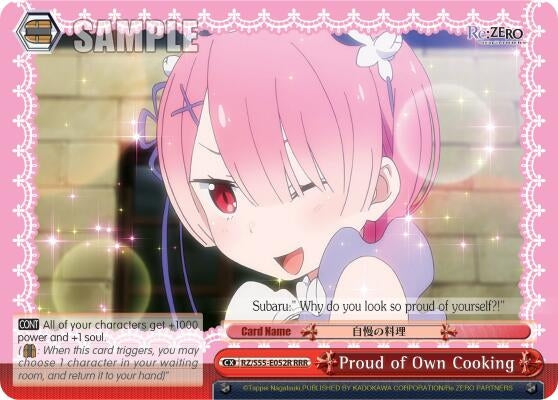Image for Proud of Own Cooking (RRR) (Re:ZERO Vol.2) (RZ/S55-E052R RRR) - Weiss Schwarz