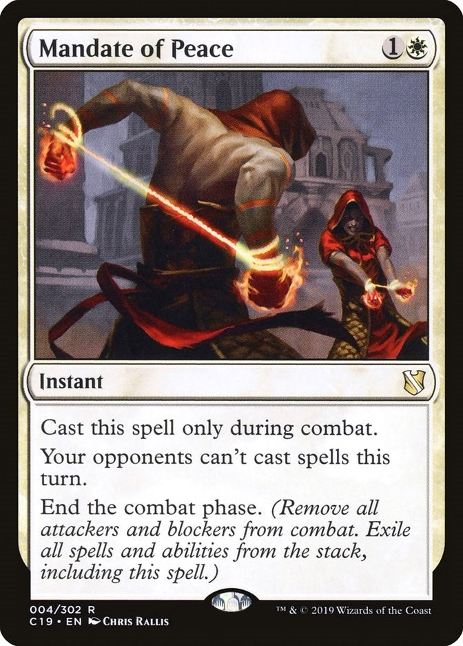Image for Mandate of Peace (Commander 2019) (4) - Magic: The Gathering