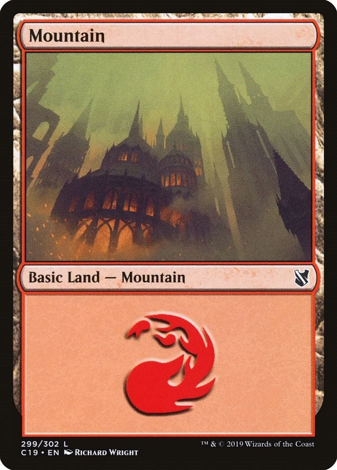 Image for Mountain (299) (Commander 2019) (299) - Magic: The Gathering