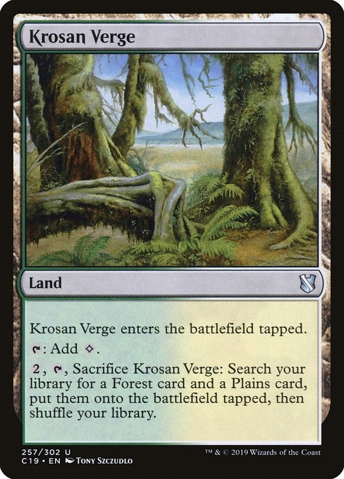 Image for Krosan Verge (Commander 2019) (257) - Magic: The Gathering