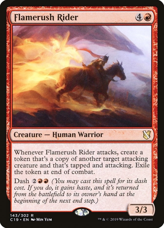 Image for Flamerush Rider (Commander 2019) (143) - Magic: The Gathering