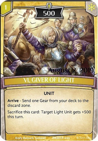 Image for Vi, Giver of Light (Stamped) (Argent Saga Promos) (PR2019-015) - Argent Saga TCG