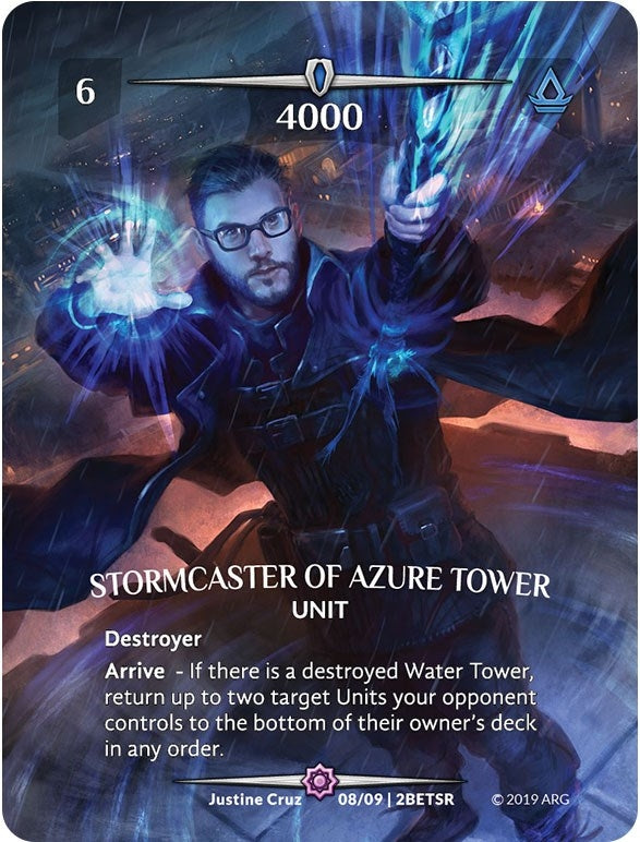 Image for Stormcaster of Azure Tower (SR) (Betrayal) (08/09 | 2BETSR) - Argent Saga TCG