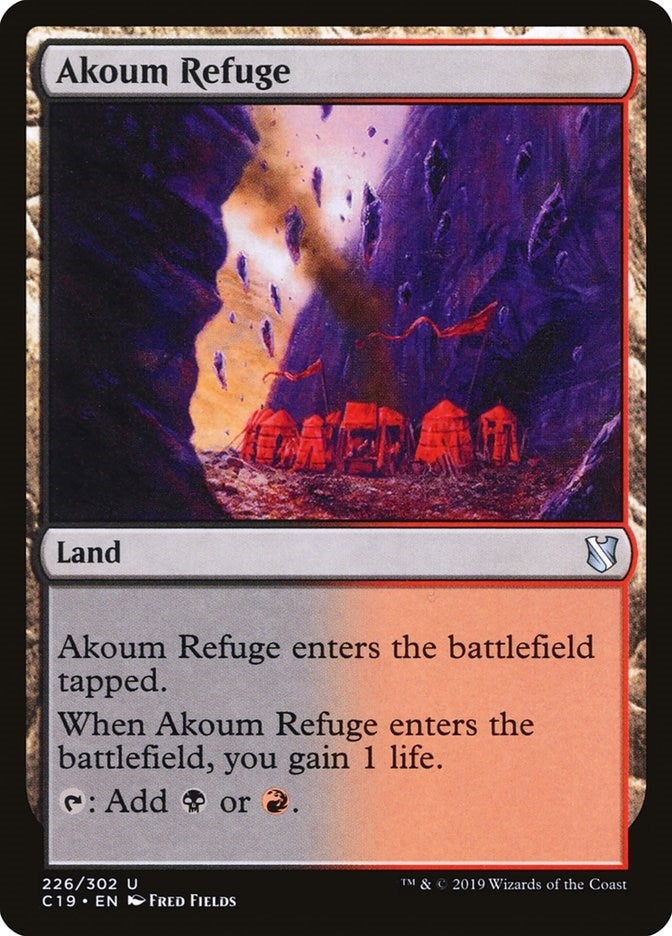 Image for Akoum Refuge (Commander 2019) (226) - Magic: The Gathering