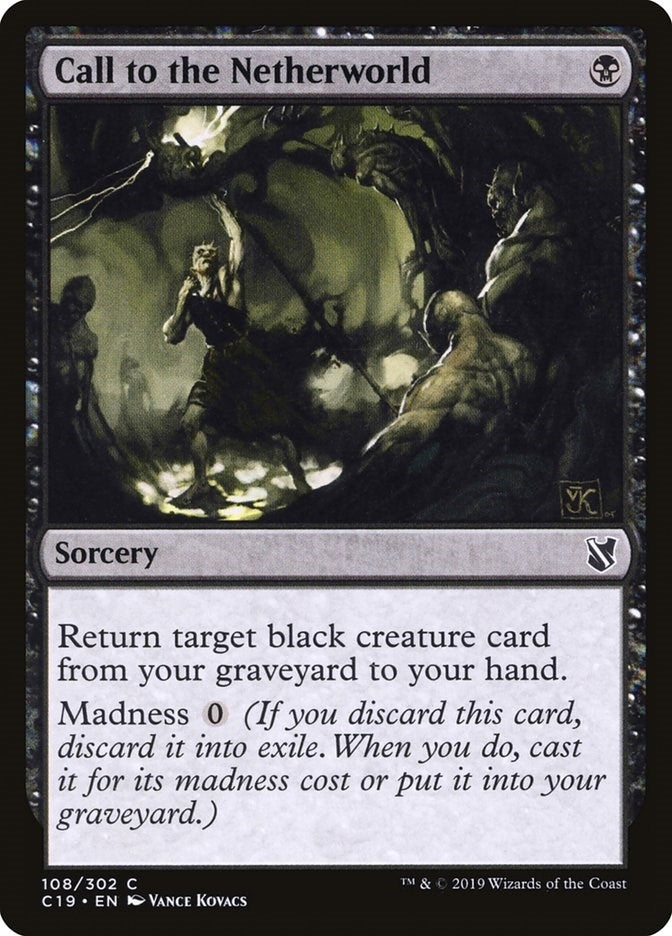 Image for Call to the Netherworld (Commander 2019) (108) - Magic: The Gathering