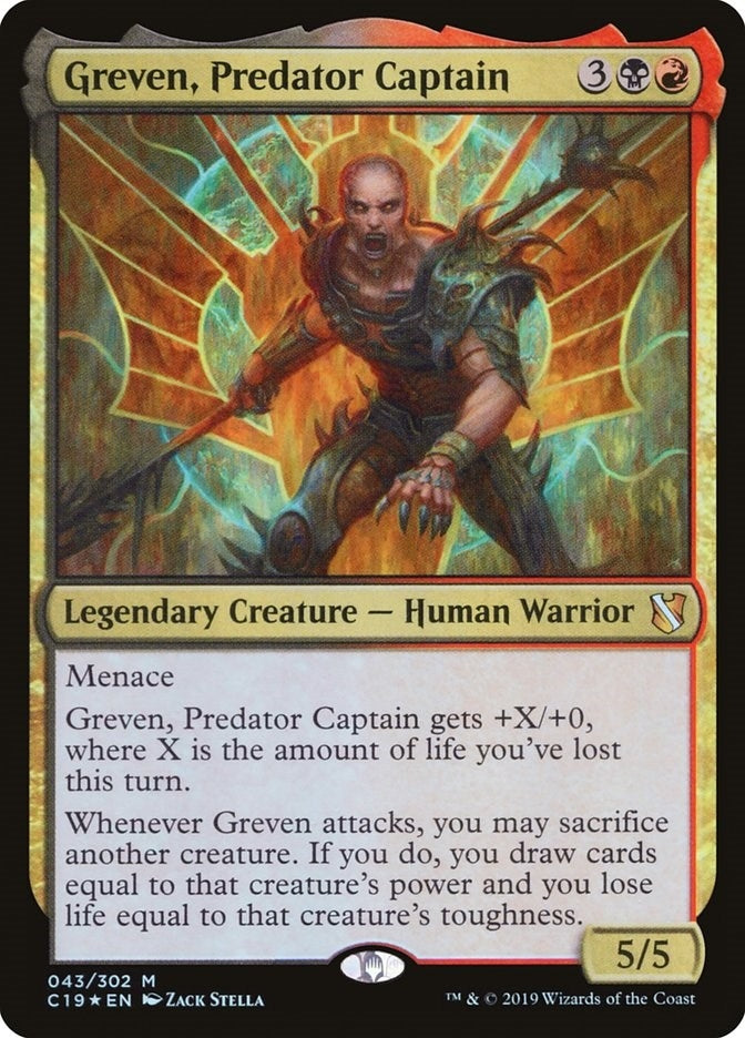 Image for Greven, Predator Captain (Commander 2019) (43) - Magic: The Gathering