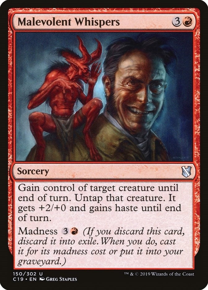 Image for Malevolent Whispers (Commander 2019) (150) - Magic: The Gathering