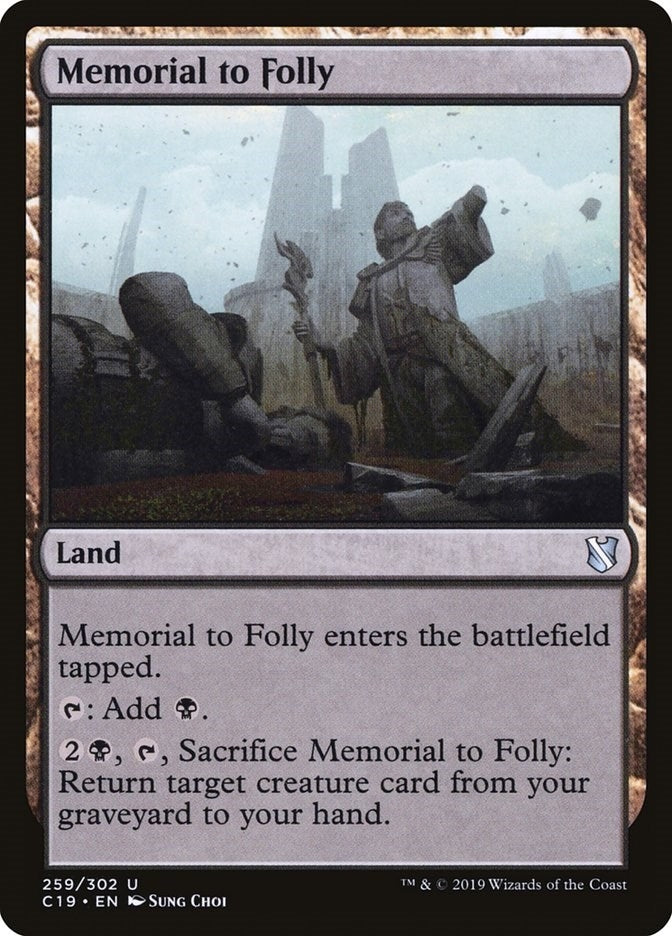 Image for Memorial to Folly (Commander 2019) (259) - Magic: The Gathering