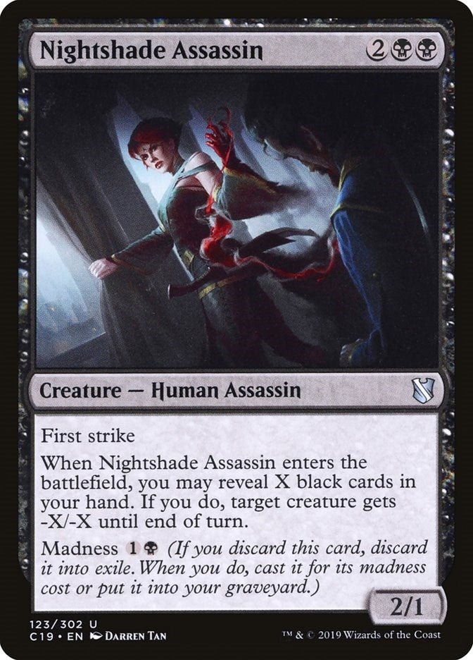 Image for Nightshade Assassin (Commander 2019) (123) - Magic: The Gathering