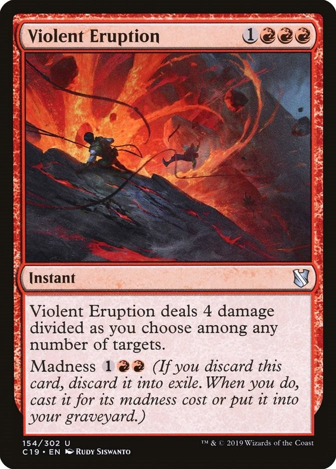Image for Violent Eruption (Commander 2019) (154) - Magic: The Gathering