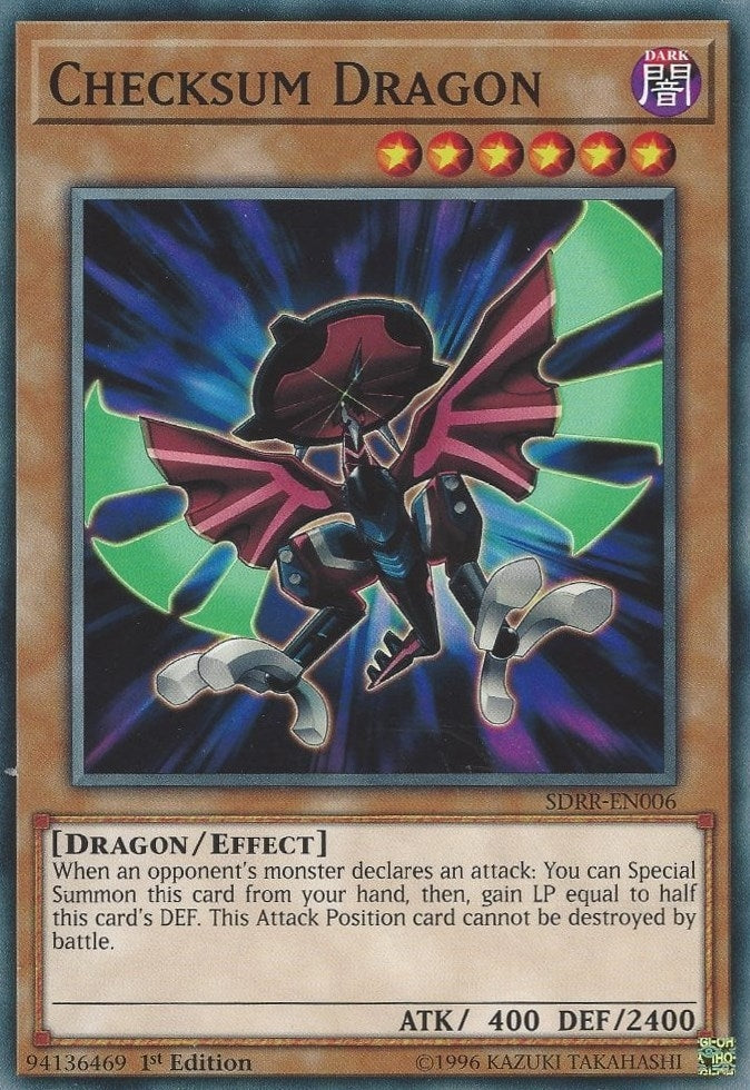 Image for Checksum Dragon (Structure Deck: Rokket Revolt) (SDRR-EN006) - YuGiOh