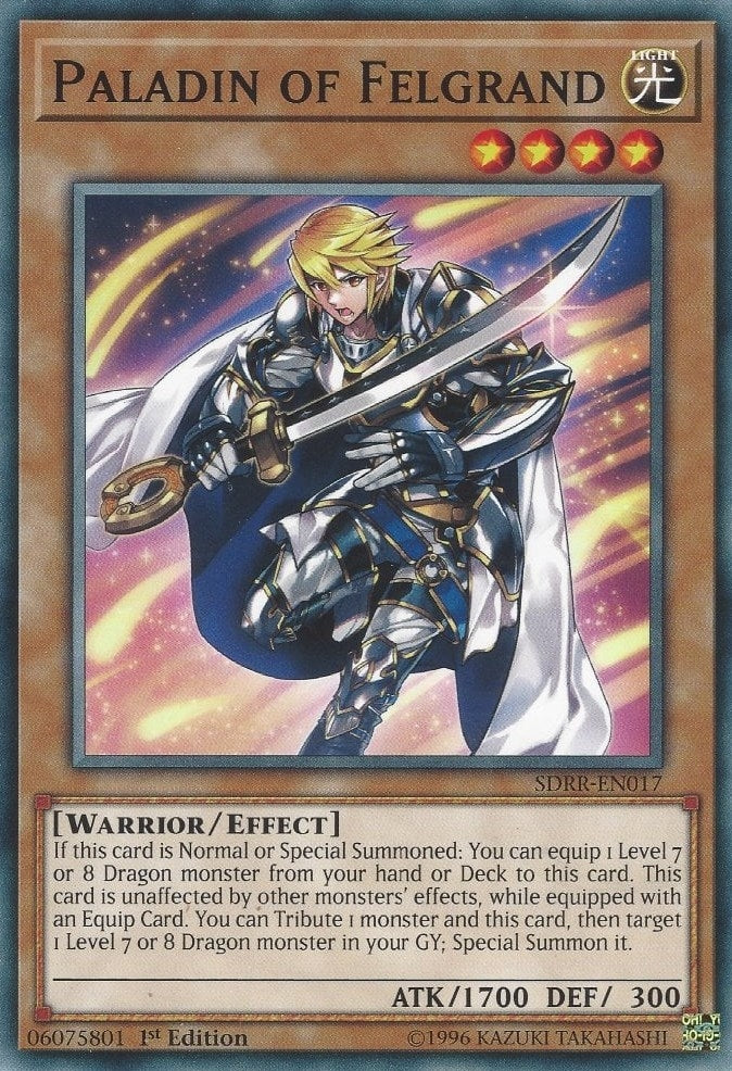 Image for Paladin of Felgrand (Structure Deck: Rokket Revolt) (SDRR-EN017) - YuGiOh