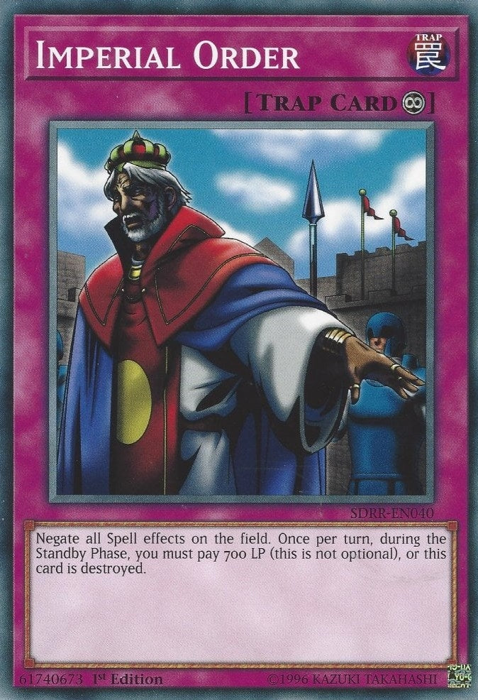 Image for Imperial Order (Structure Deck: Rokket Revolt) (SDRR-EN040) - YuGiOh