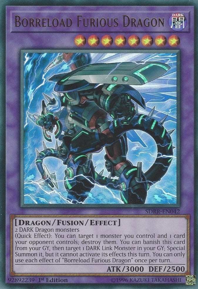 Image for Borreload Furious Dragon (Structure Deck: Rokket Revolt) (SDRR-EN042) - YuGiOh