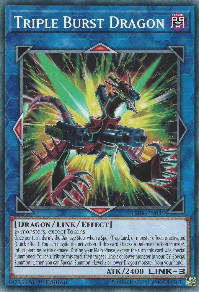 Image for Triple Burst Dragon (Structure Deck: Rokket Revolt) (SDRR-EN045) - YuGiOh
