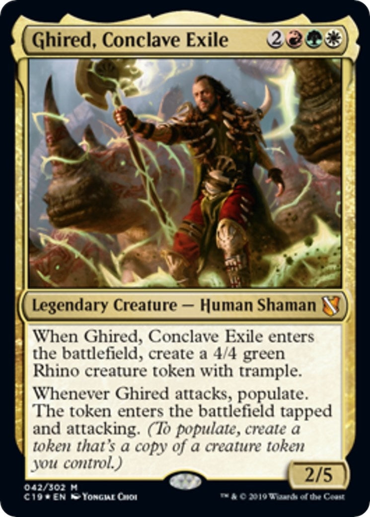 Image for Ghired, Conclave Exile (Commander 2019) (Oversize Cards) (42) - Magic: The Gathering