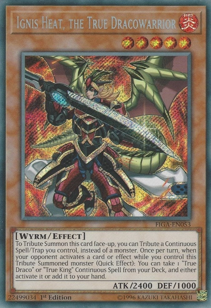 Image for Ignis Heat, the True Dracowarrior (Fists of the Gadgets) (FIGA-EN053) - YuGiOh