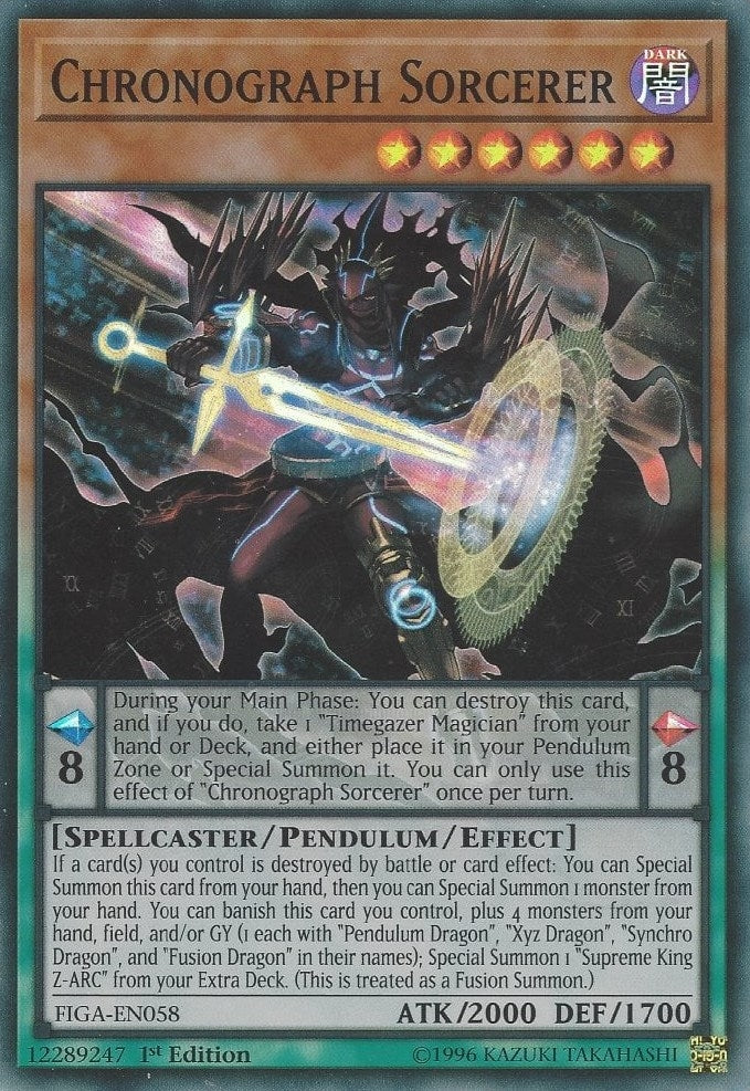 Image for Chronograph Sorcerer (Fists of the Gadgets) (FIGA-EN058) - YuGiOh