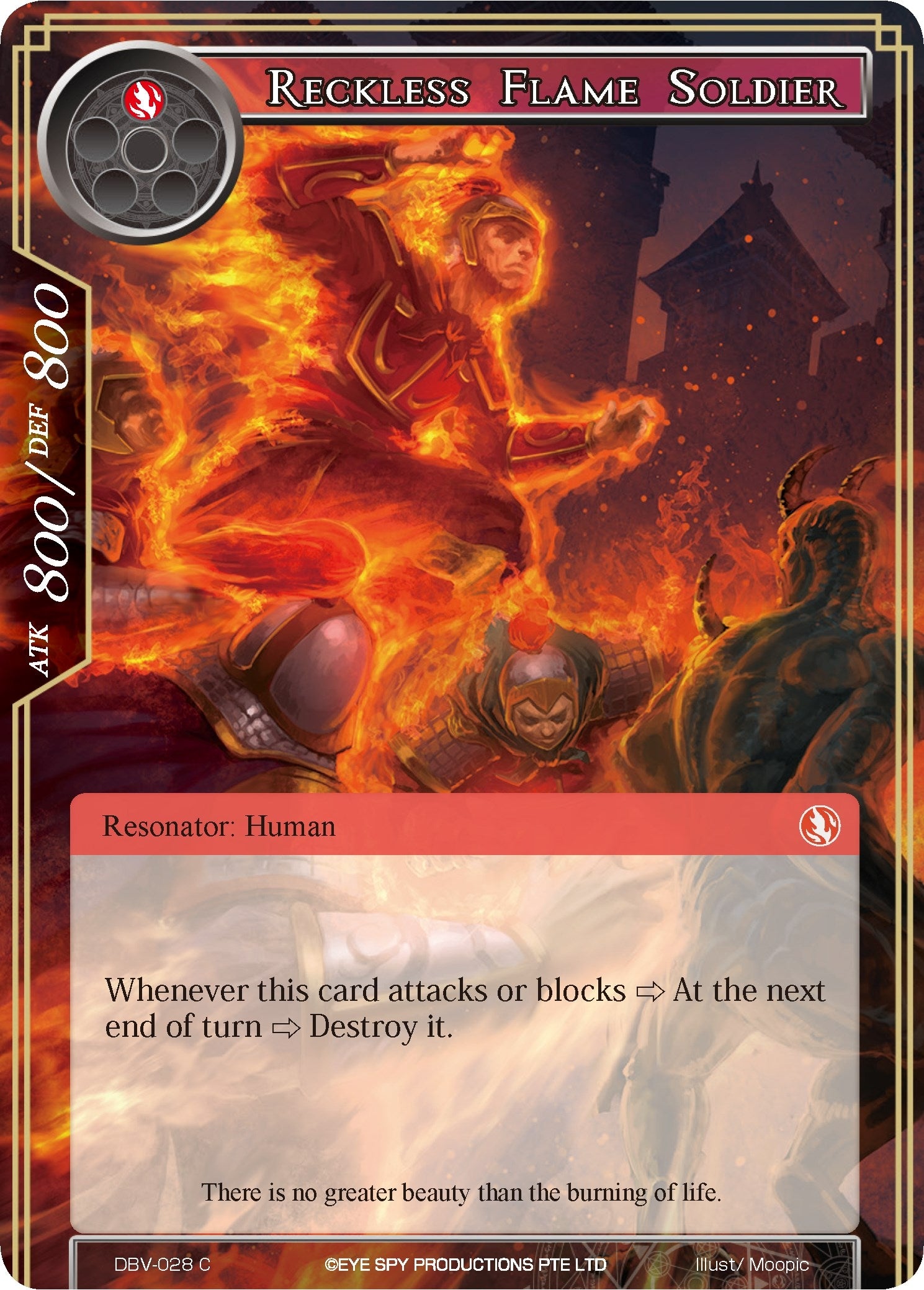 Image for Reckless Flame Soldier (The Decisive Battle of Valhalla) (DBV-028) - Force of Will