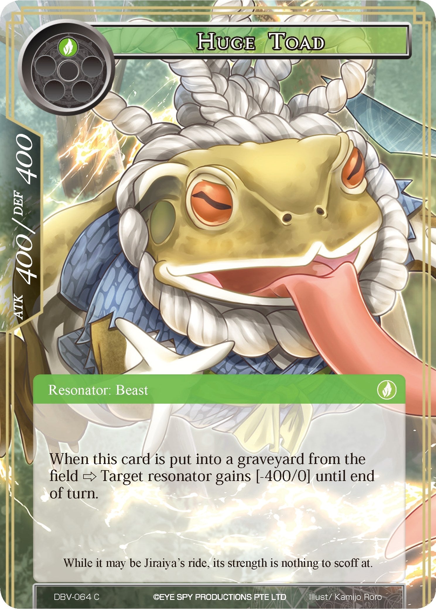Image for Huge Toad (The Decisive Battle of Valhalla) (DBV-064) - Force of Will