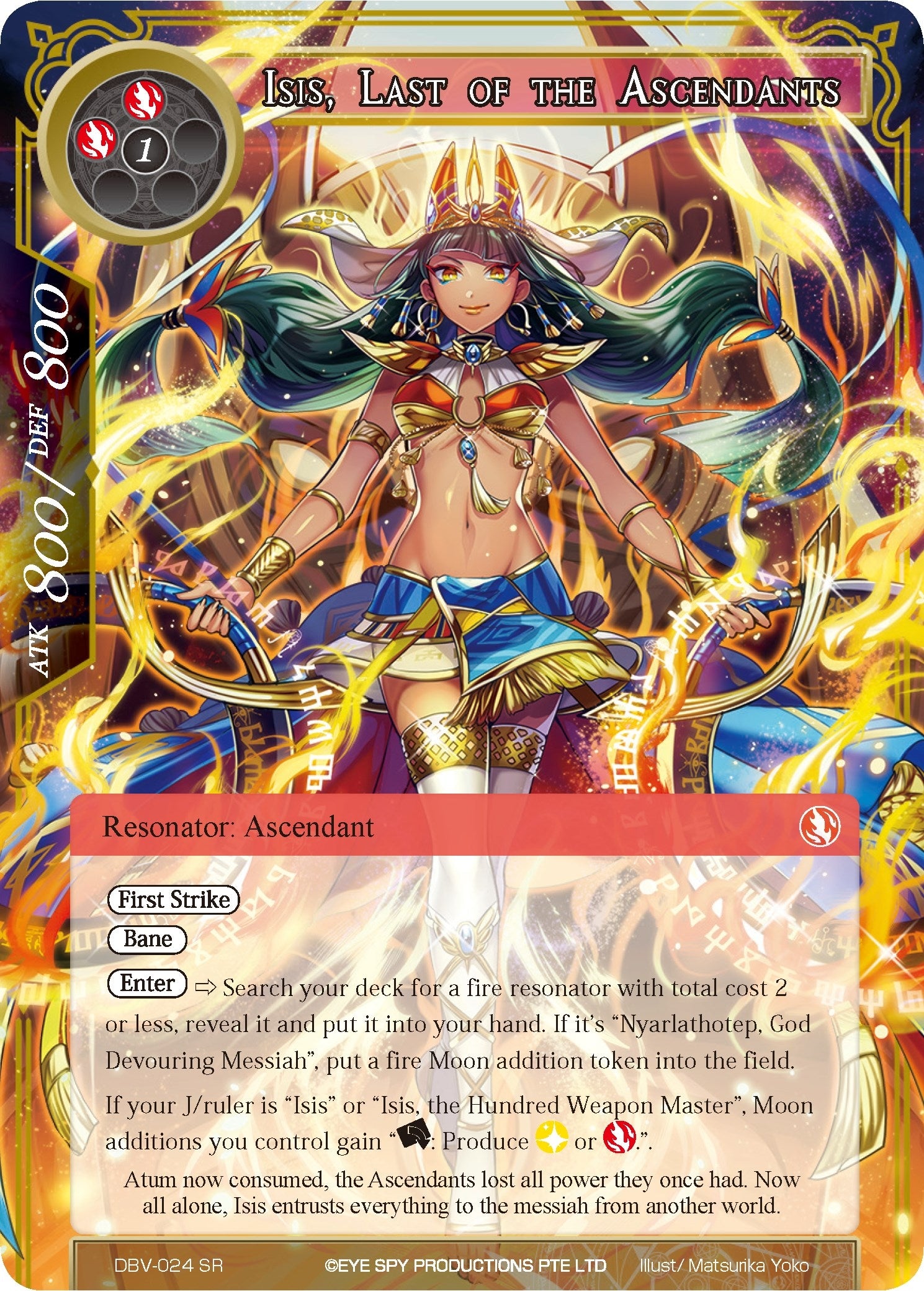 Image for Isis, Last of the Ascendants (The Decisive Battle of Valhalla) (DBV-024) - Force of Will