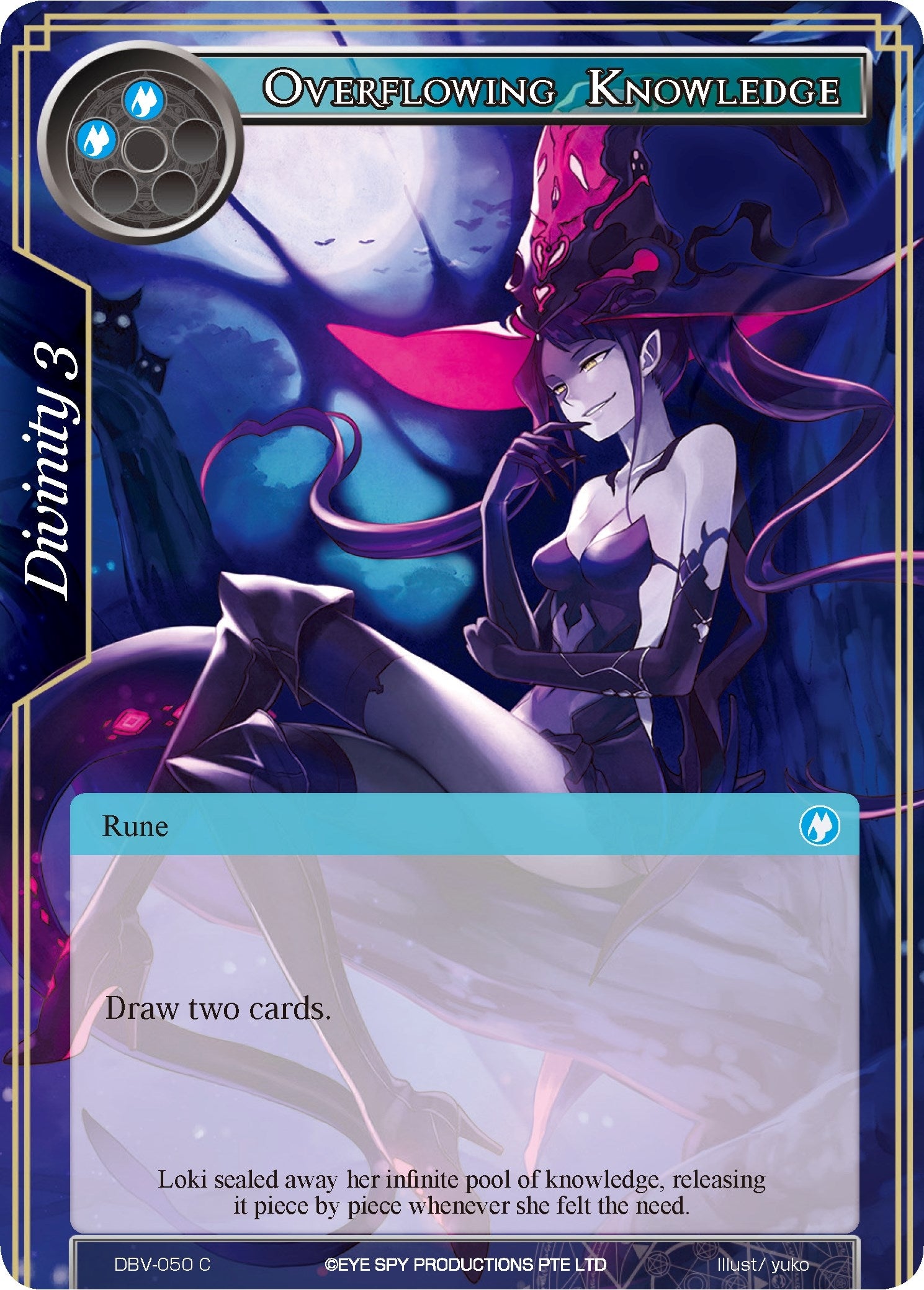 Image for Overflowing Knowledge (The Decisive Battle of Valhalla) (DBV-050) - Force of Will
