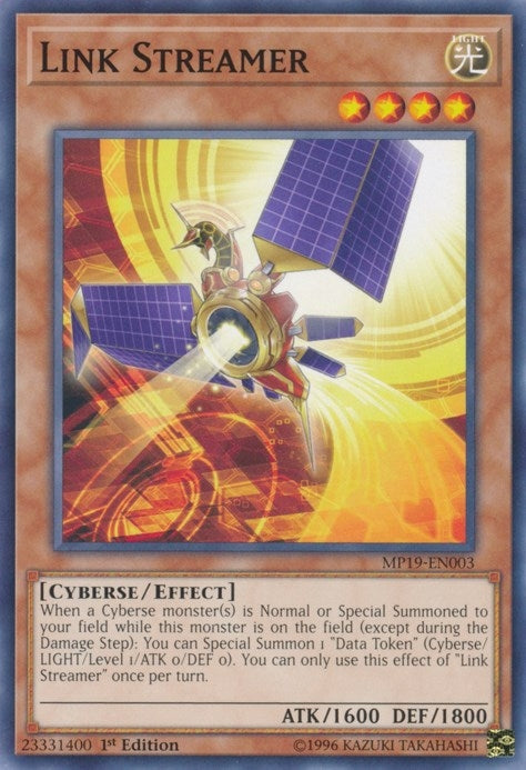 Image for Link Streamer (2019 Gold Sarcophagus Tin Mega Pack) (MP19-EN003) - YuGiOh