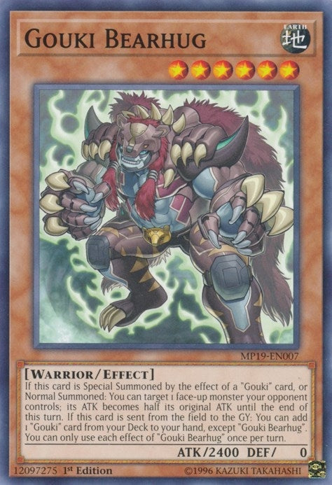 Image for Gouki Bearhug (2019 Gold Sarcophagus Tin Mega Pack) (MP19-EN007) - YuGiOh