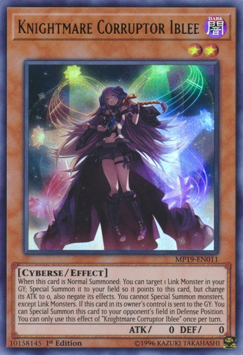 Image for Knightmare Corruptor Iblee (2019 Gold Sarcophagus Tin Mega Pack) (MP19-EN011) - YuGiOh