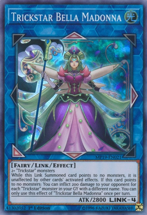 Image for Trickstar Bella Madonna (2019 Gold Sarcophagus Tin Mega Pack) (MP19-EN021) - YuGiOh