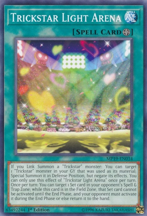 Image for Trickstar Light Arena (2019 Gold Sarcophagus Tin Mega Pack) (MP19-EN034) - YuGiOh