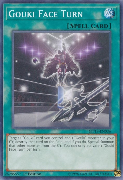 Image for Gouki Face Turn (2019 Gold Sarcophagus Tin Mega Pack) (MP19-EN036) - YuGiOh