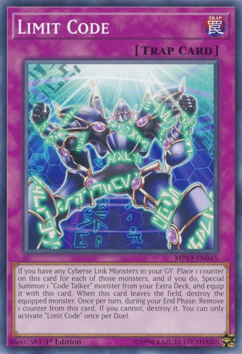 Image for Limit Code (2019 Gold Sarcophagus Tin Mega Pack) (MP19-EN045) - YuGiOh