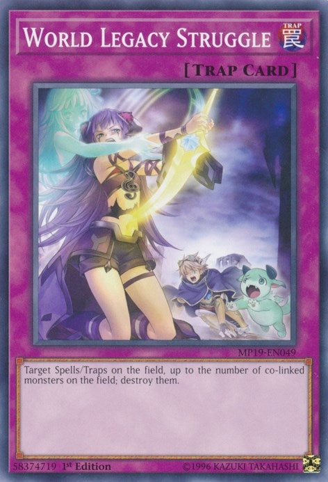 Image for World Legacy Struggle (2019 Gold Sarcophagus Tin Mega Pack) (MP19-EN049) - YuGiOh