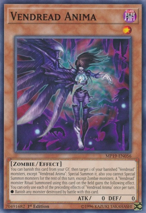Image for Vendread Anima (2019 Gold Sarcophagus Tin Mega Pack) (MP19-EN056) - YuGiOh