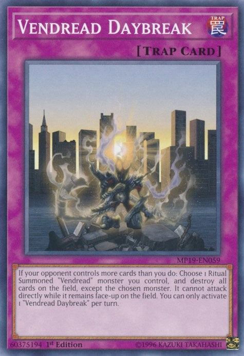 Image for Vendread Daybreak (2019 Gold Sarcophagus Tin Mega Pack) (MP19-EN059) - YuGiOh