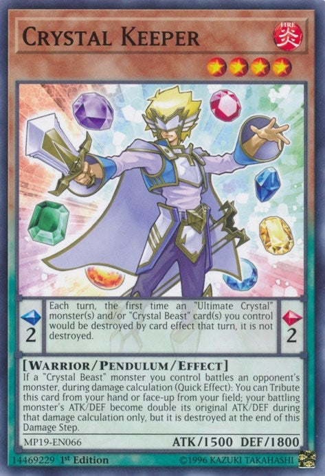 Image for Crystal Keeper (2019 Gold Sarcophagus Tin Mega Pack) (MP19-EN066) - YuGiOh