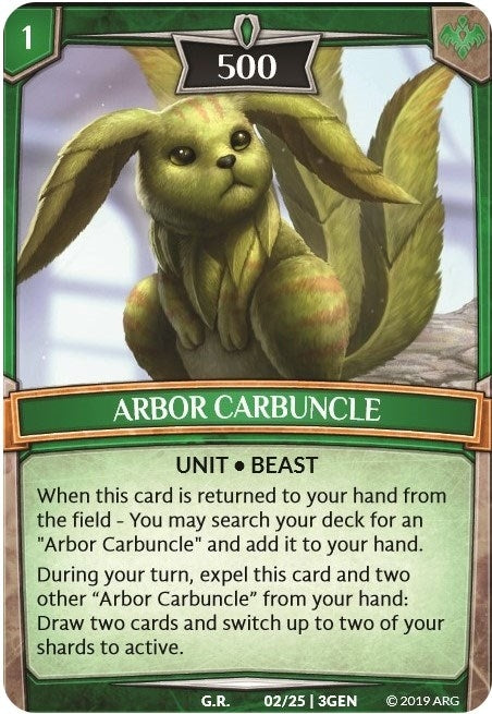 Image for Arbor Carbuncle (Expansion Pack 1: Generations) (2/25 | 3GEN) - Argent Saga TCG