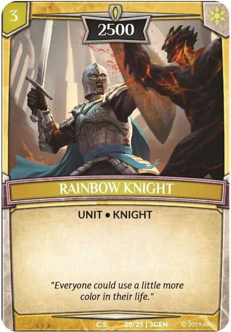 Image for Rainbow Knight (Expansion Pack 1: Generations) (20/25 | 3GEN) - Argent Saga TCG
