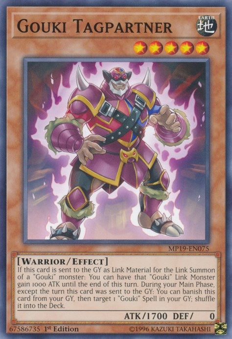 Image for Gouki Tagpartner (2019 Gold Sarcophagus Tin Mega Pack) (MP19-EN075) - YuGiOh