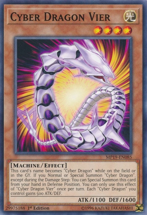 Image for Cyber Dragon Vier (2019 Gold Sarcophagus Tin Mega Pack) (MP19-EN085) - YuGiOh