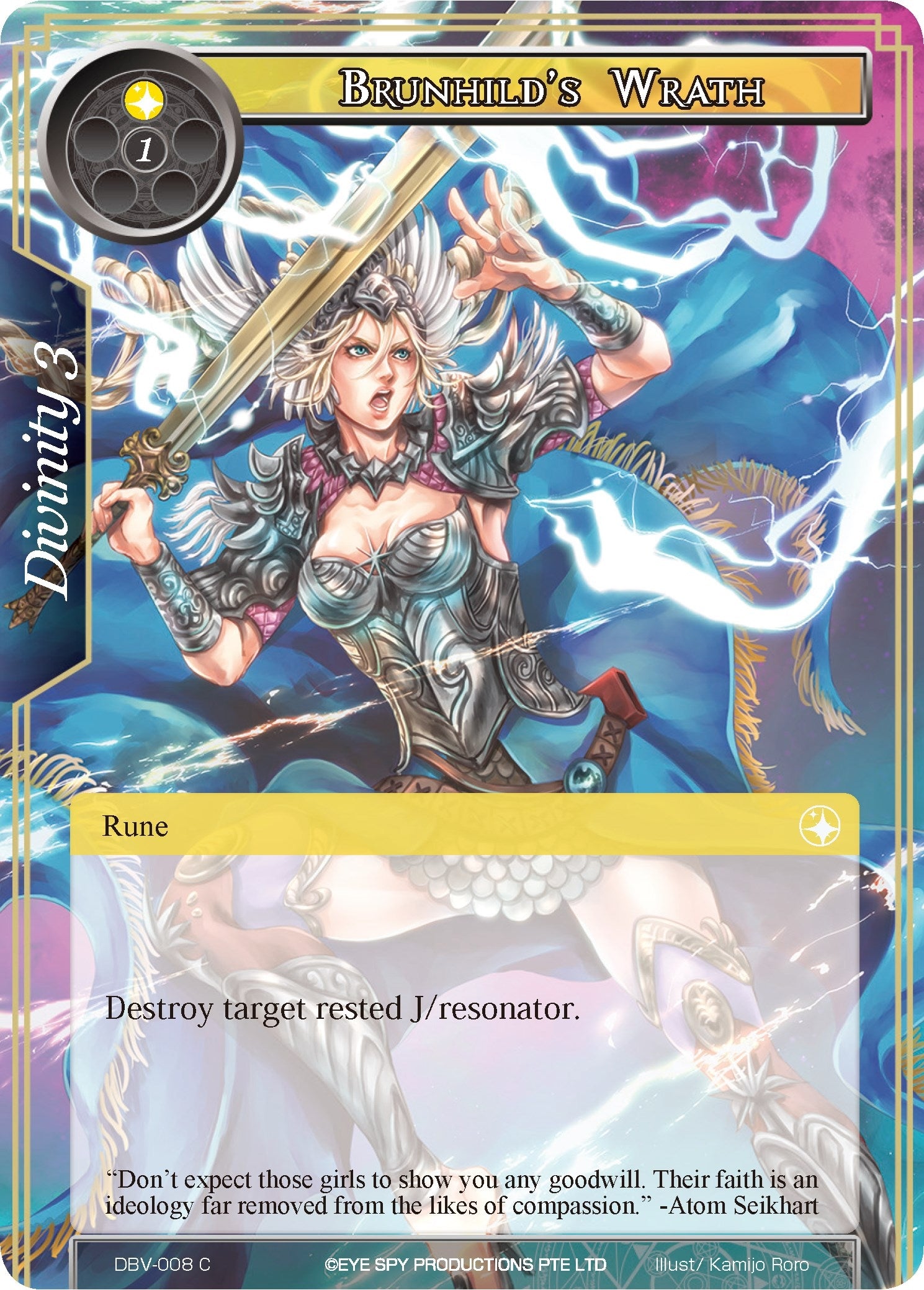 Image for Brunhild's Wrath (The Decisive Battle of Valhalla) (DBV-008) - Force of Will