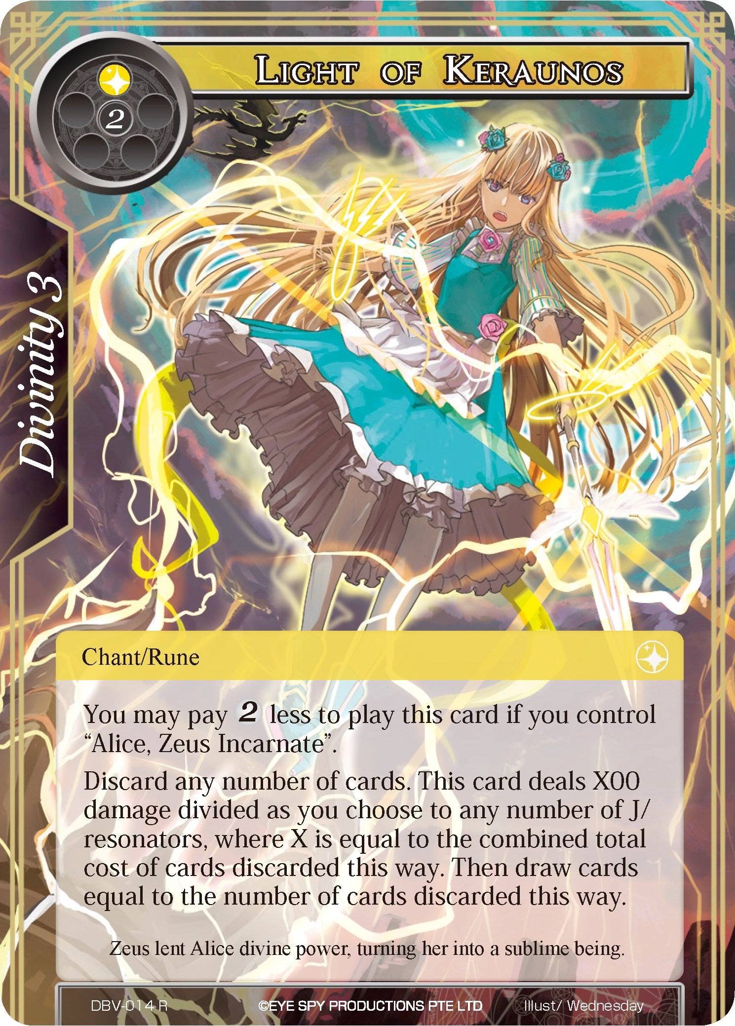 Image for Light of Keraunos (The Decisive Battle of Valhalla) (DBV-014) - Force of Will