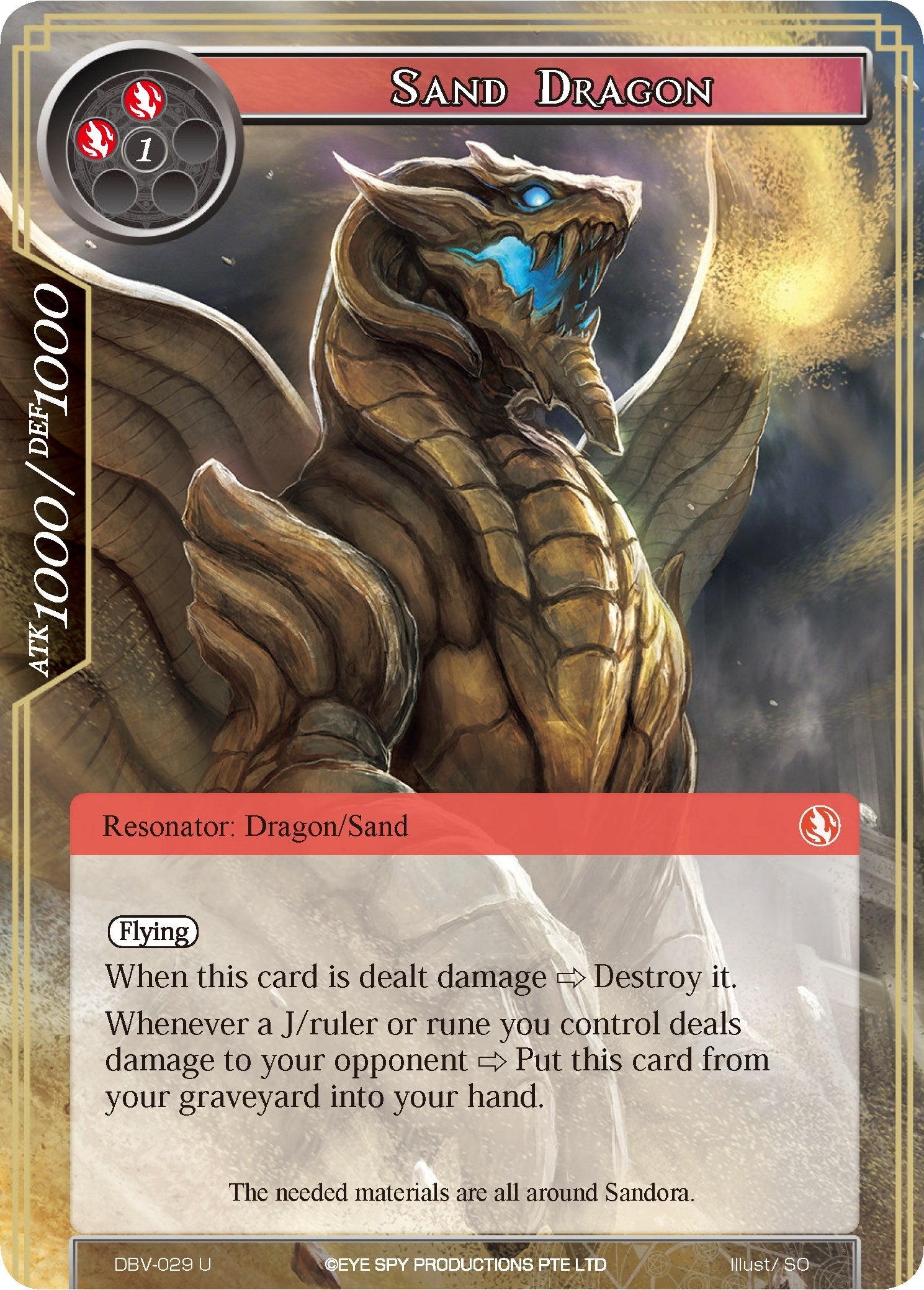 Image for Sand Dragon (The Decisive Battle of Valhalla) (DBV-029) - Force of Will