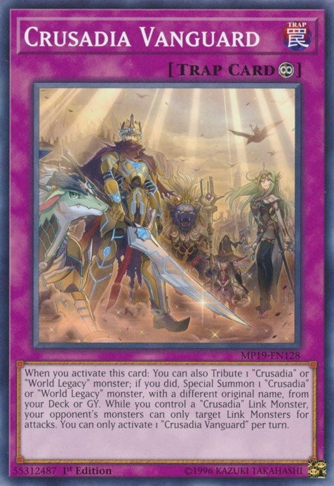 Image for Crusadia Vanguard (2019 Gold Sarcophagus Tin Mega Pack) (MP19-EN128) - YuGiOh