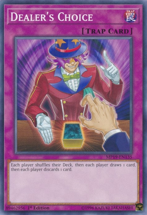 Image for Dealer's Choice (2019 Gold Sarcophagus Tin Mega Pack) (MP19-EN135) - YuGiOh