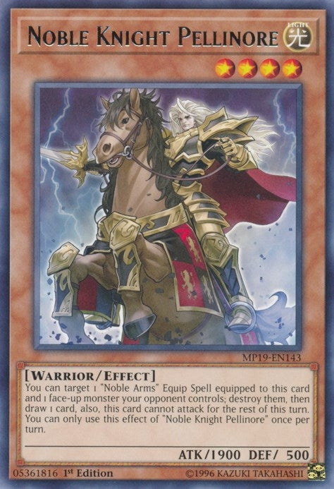 Image for Noble Knight Pellinore (2019 Gold Sarcophagus Tin Mega Pack) (MP19-EN143) - YuGiOh
