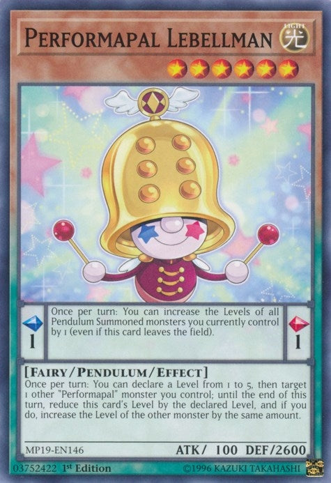 Image for Performapal Lebellman (2019 Gold Sarcophagus Tin Mega Pack) (MP19-EN146) - YuGiOh
