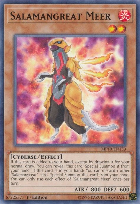 Image for Salamangreat Meer (2019 Gold Sarcophagus Tin Mega Pack) (MP19-EN153) - YuGiOh