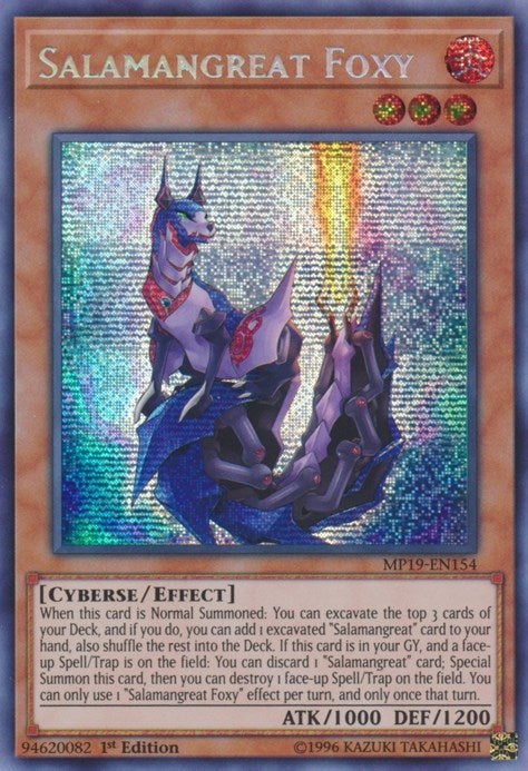 Image for Salamangreat Foxy (2019 Gold Sarcophagus Tin Mega Pack) (MP19-EN154) - YuGiOh